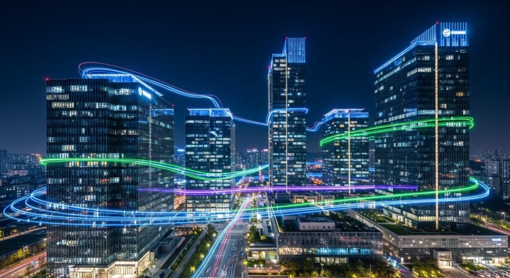 대한민국 보안 기술의 중심지 판교 테크노밸리의 야경